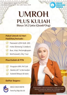UMROH PLUS KULIAH - IBADAH TENANG, MASA DEPAN GEMILANG